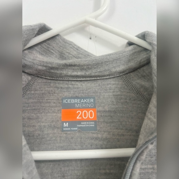 Icebreaker 200 Oasis Long-Sleeve Half-Zip Merino Wool Base Layer Top Size M - Picture 4 of 6